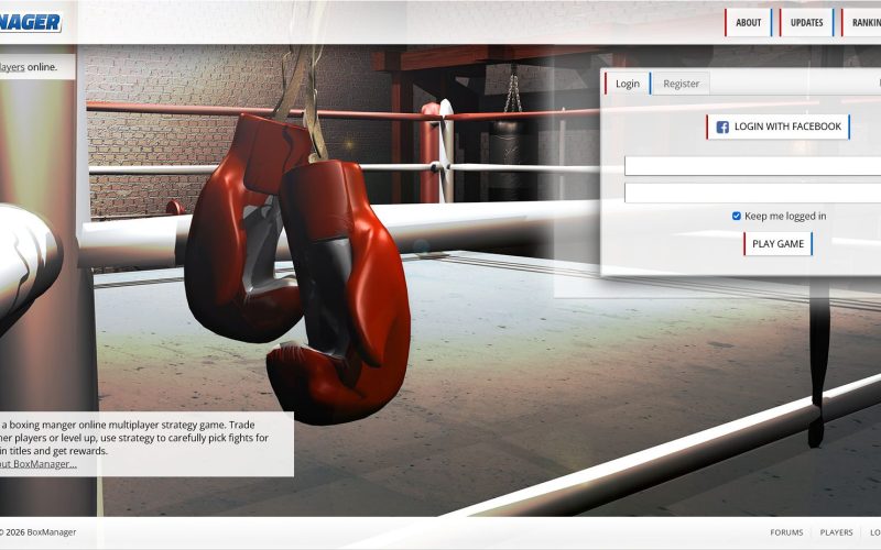 BoxManager login screen